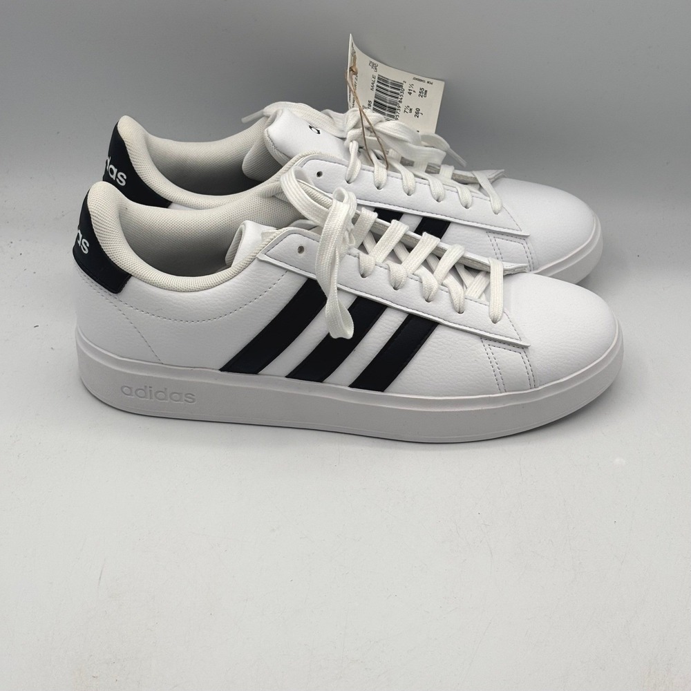 adidas Grand Court 2.0 Tennis Mens Sneakers 8 White Black GW9195